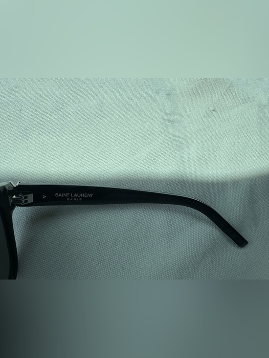 Yves Saint Laurent Black Designer Sunglasses Temple